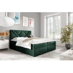 Επενδυμένο κρεβάτι Box 6-Prasino-120 x 200 124x208x103