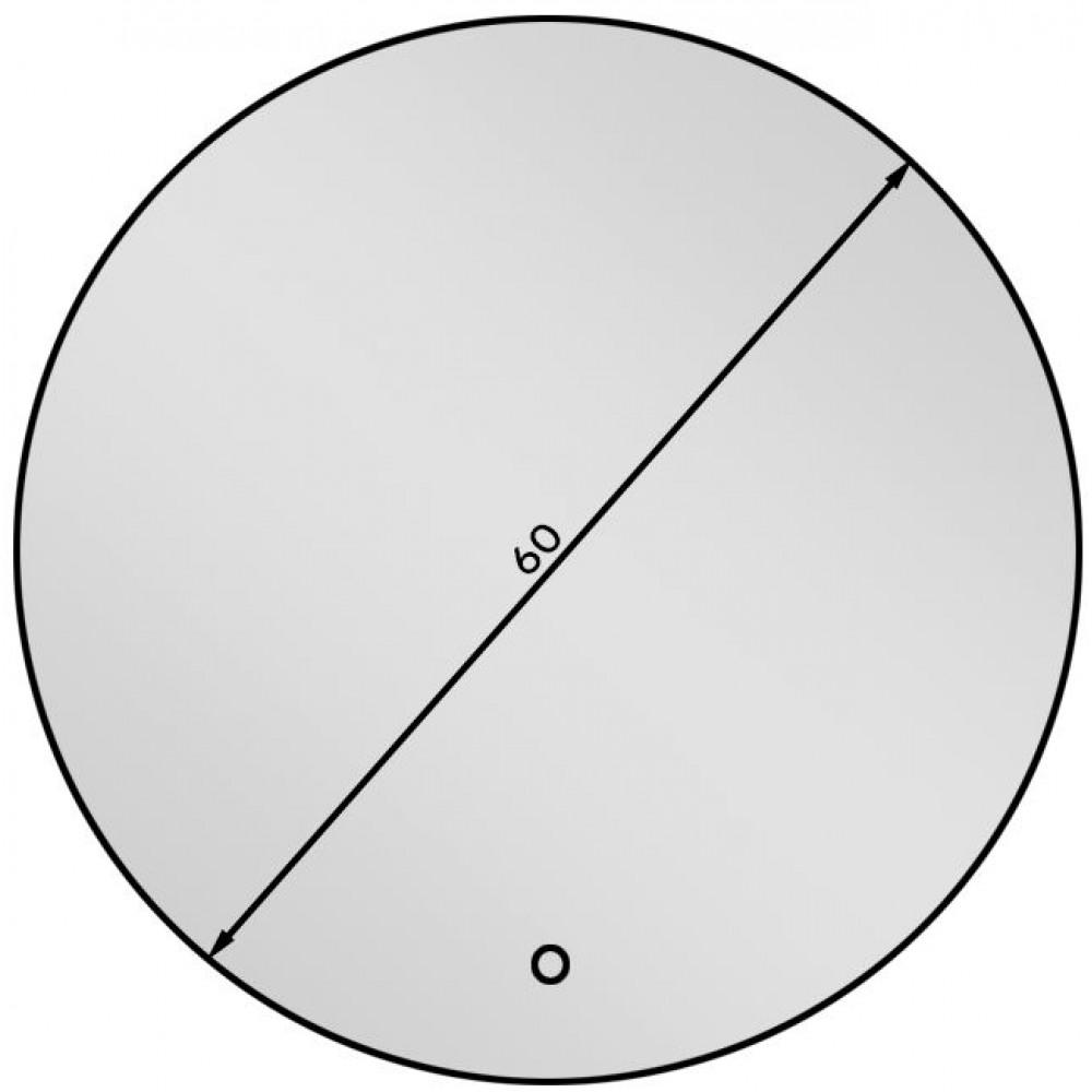 Καθρέπτης Dalia A LED-Διάμετρος: 60 εκ.