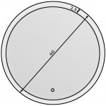 Καθρέπτης Dalia L LED-Διάμετρος: 60 εκ.