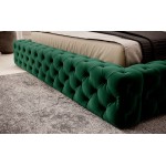 Επενδυμένο κρεβάτι Princce-Prasino-160 x 200