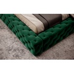Επενδυμένο κρεβάτι Princce-Prasino-160 x 200