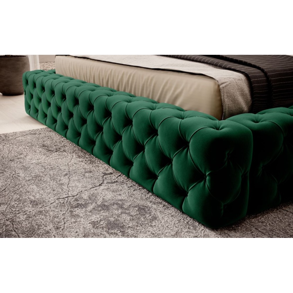 Επενδυμένο κρεβάτι Princce-Prasino-180 x 200