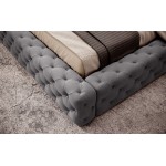 Επενδυμένο κρεβάτι Princce-Gkri Skouro-160 x 200