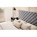 Επενδυμένο κρεβάτι Princce-Gkri Skouro-180 x 200