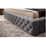 Επενδυμένο κρεβάτι Princce-Gkri Skouro-180 x 200