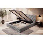 Επενδυμένο κρεβάτι Princce-Gkri Anoixto-140 x 200