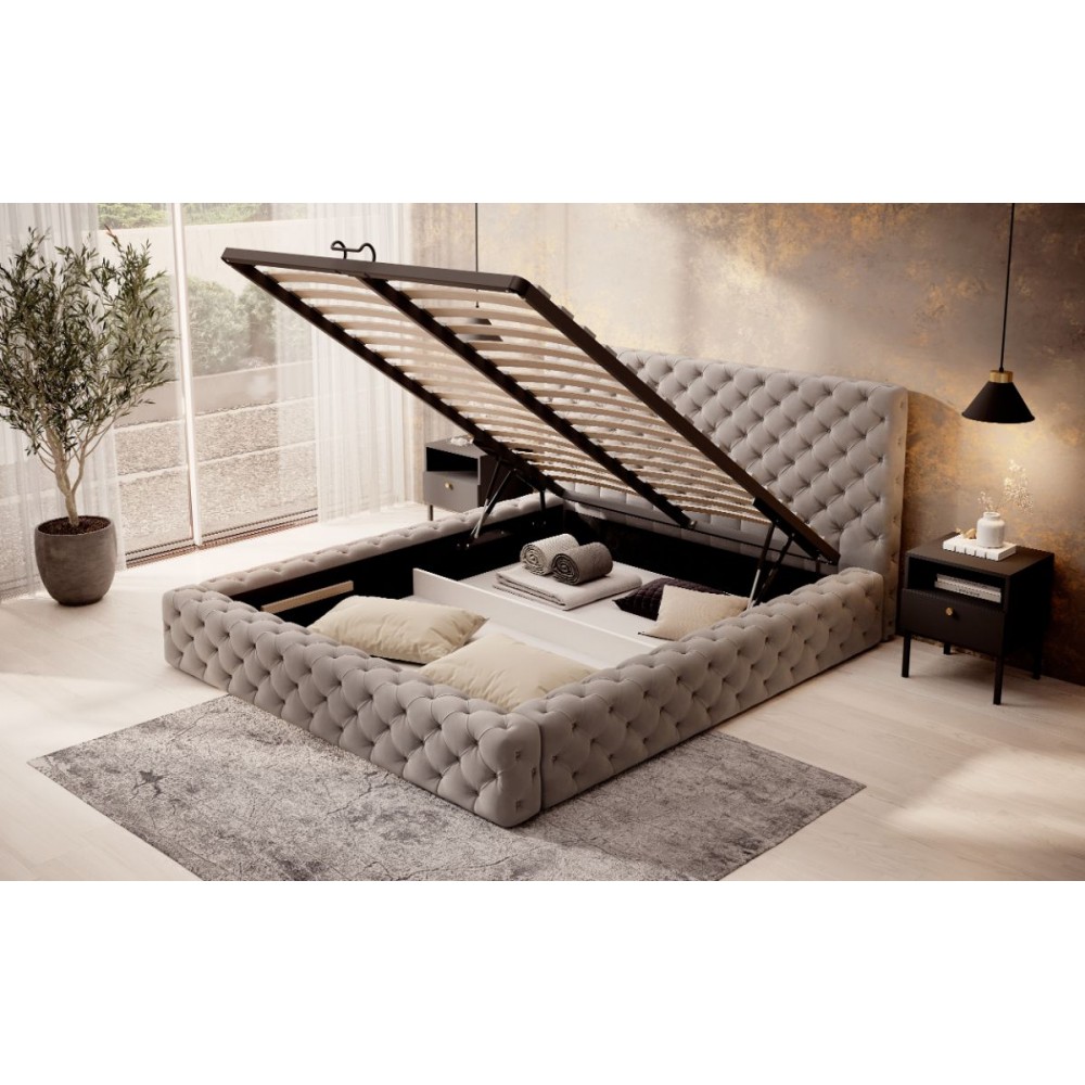 Επενδυμένο κρεβάτι Princce-Mpez-160 x 200