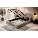 Επενδυμένο κρεβάτι Princce-Mpez-180 x 200