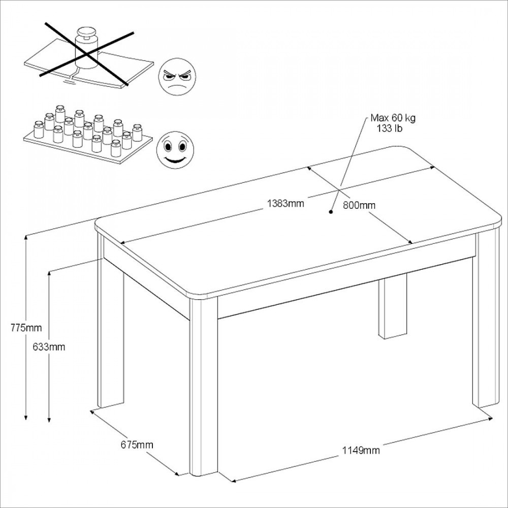 Τραπέζι Portland