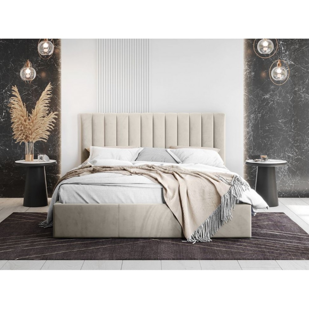 Επενδυμένο κρεβάτι Cosmos-Ekrou-160 x 200