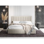 Επενδυμένο κρεβάτι Cosmos-Ekrou-180 x 200