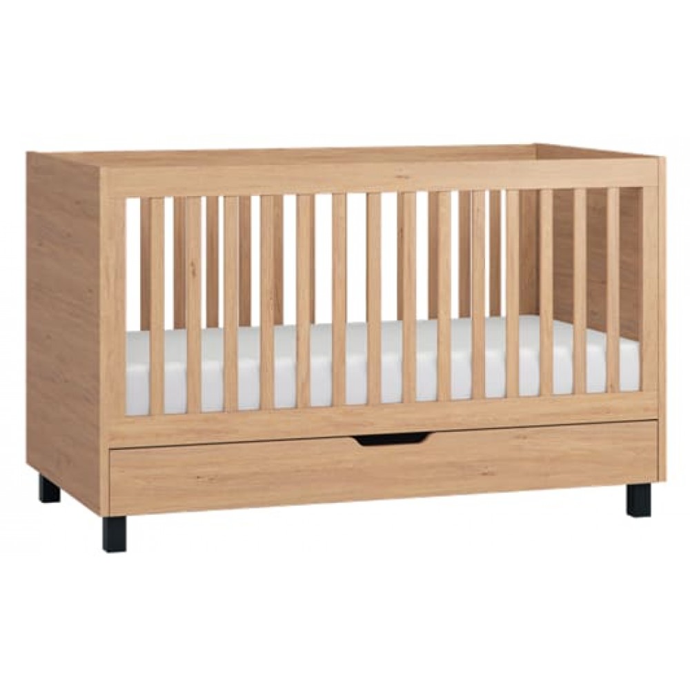 Βρεφικό κρεβάτι Simple-Fusiko-Mavro