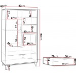 Χαμηλή βιβλιοθήκη Joker 1d2dr