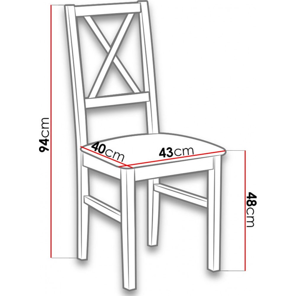 Καρέκλα Nile X - kerasi - ladi