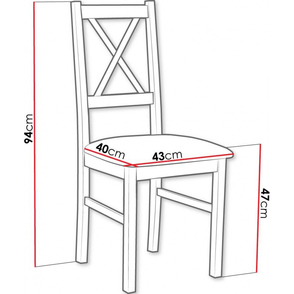 Καρέκλα Nile X - Mauro - Kafe