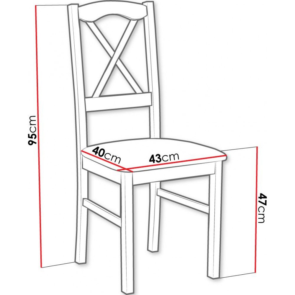 Καρέκλα Nile XI - mauro - anthraki