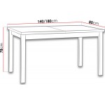 Επεκτεινόμενο τραπέζι Albion II - Leuko-Mauro