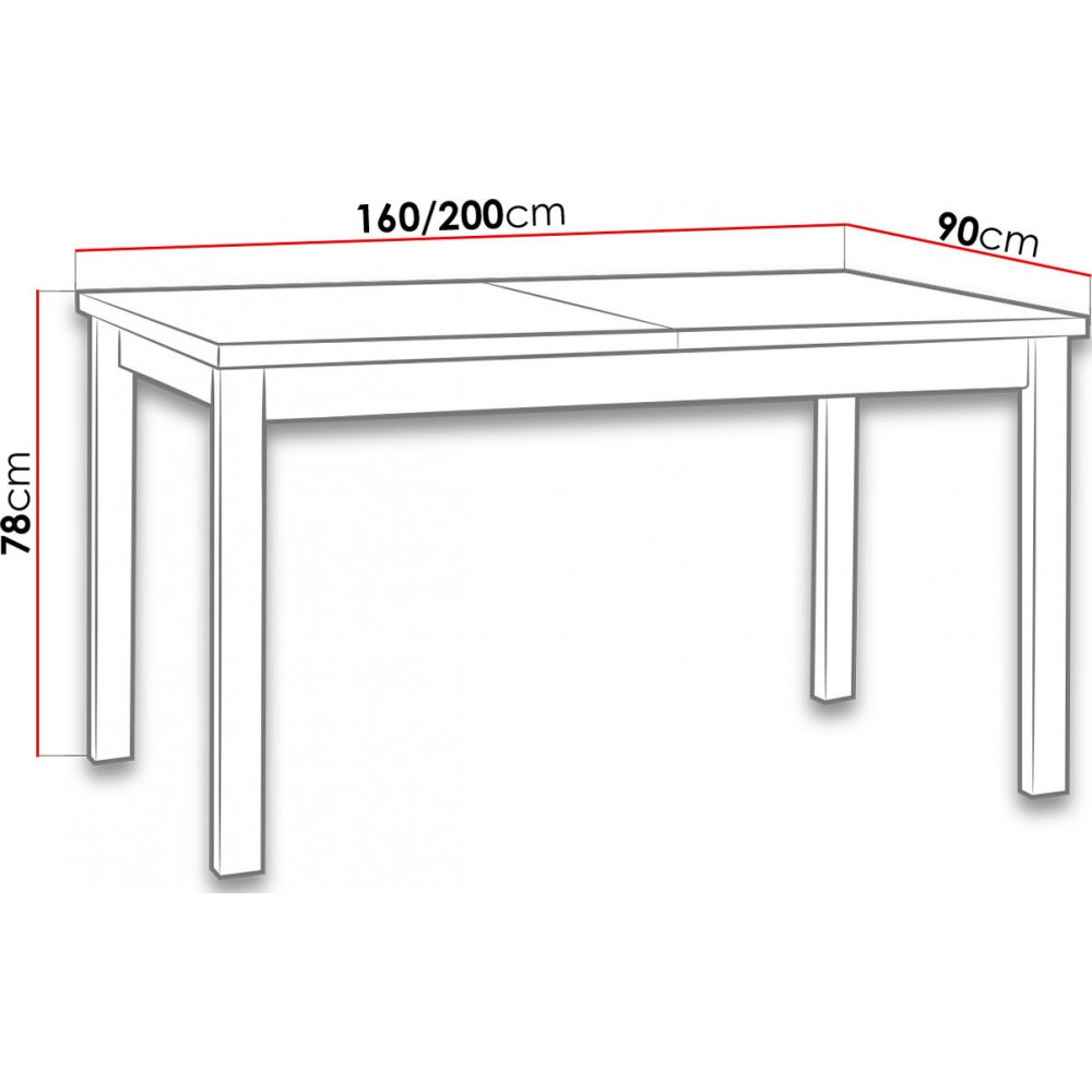 Επεκτεινόμενο τραπέζι Albion IV - Sonoma - Leuko