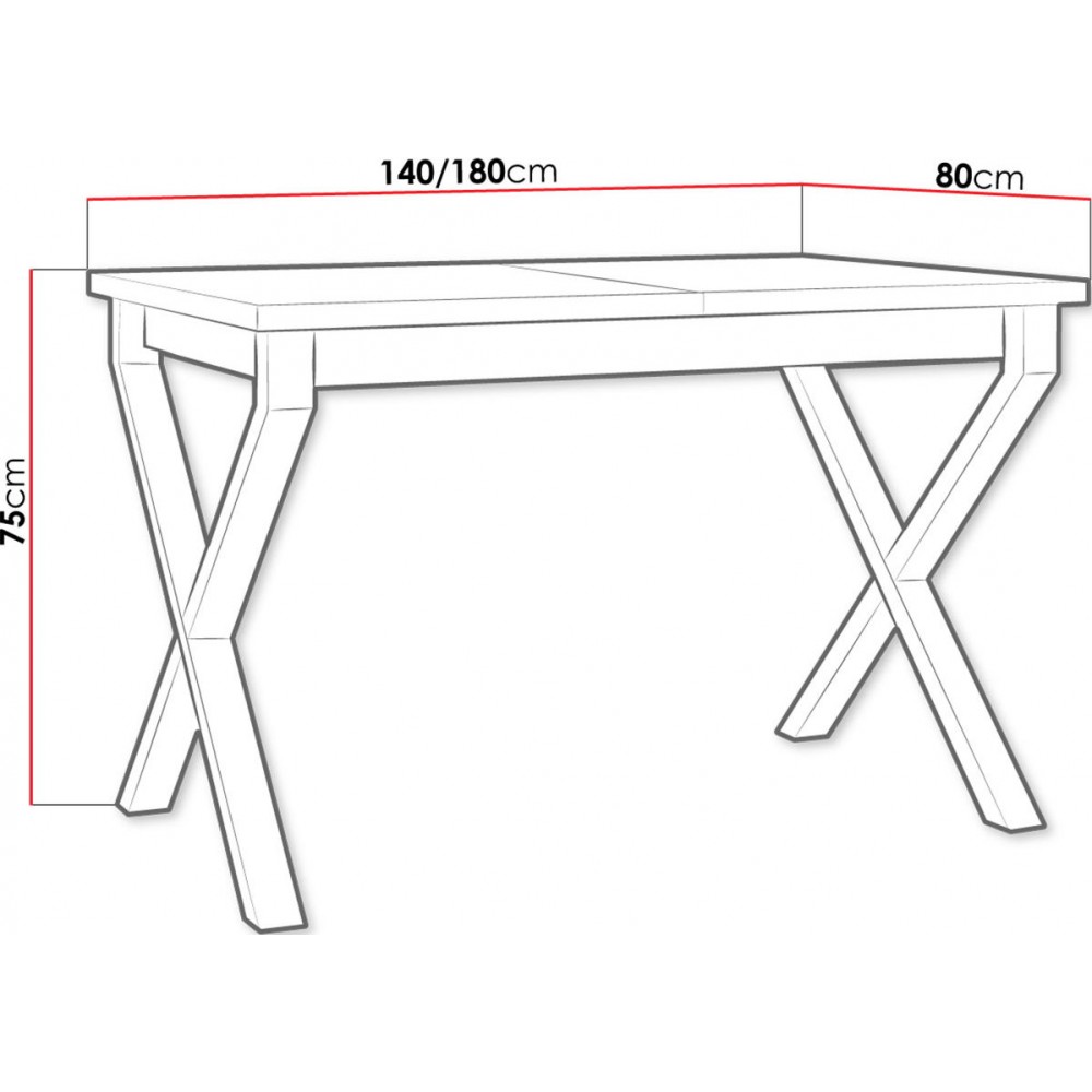 Επεκτεινόμενο τραπέζι Icon I - Fusiko-Mavro