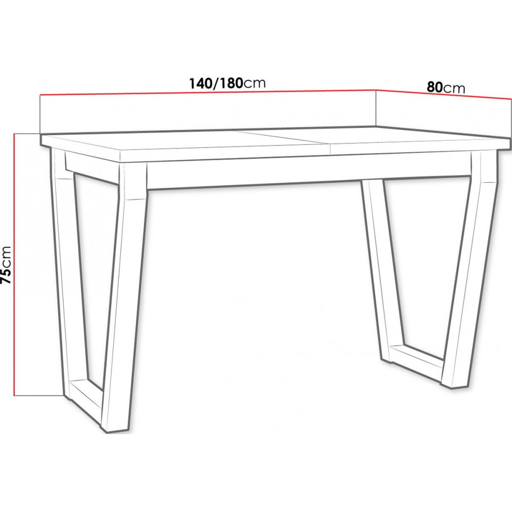 Επεκτεινόμενο τραπέζι Icon II - Sonoma - Mauro