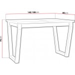 Επεκτεινόμενο τραπέζι Icon II - Leuko-Mauro