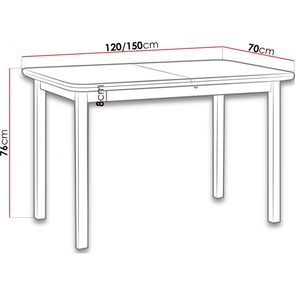 Επεκτεινόμενο τραπέζι Min IV - Leuko