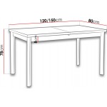 Επεκτεινόμενο τραπέζι Min V P - Leuko