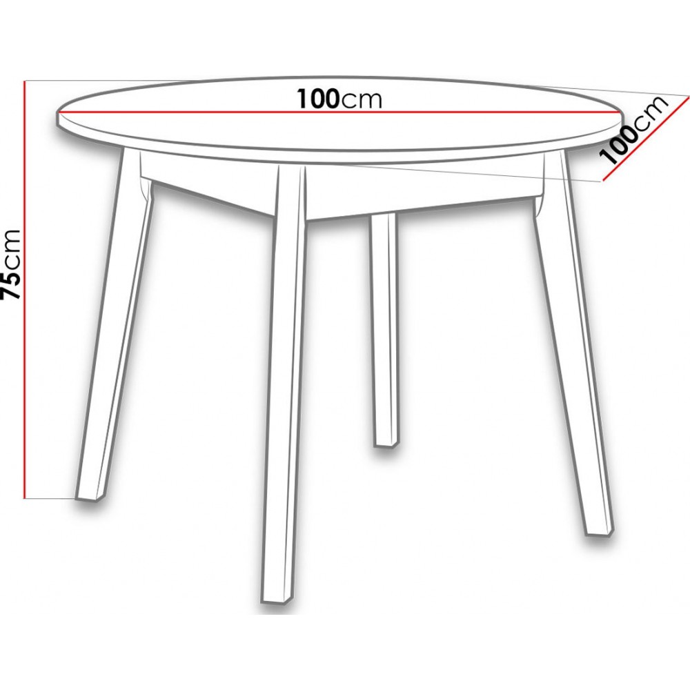 Τραπέζι Anslo III - Leuko - Sonoma