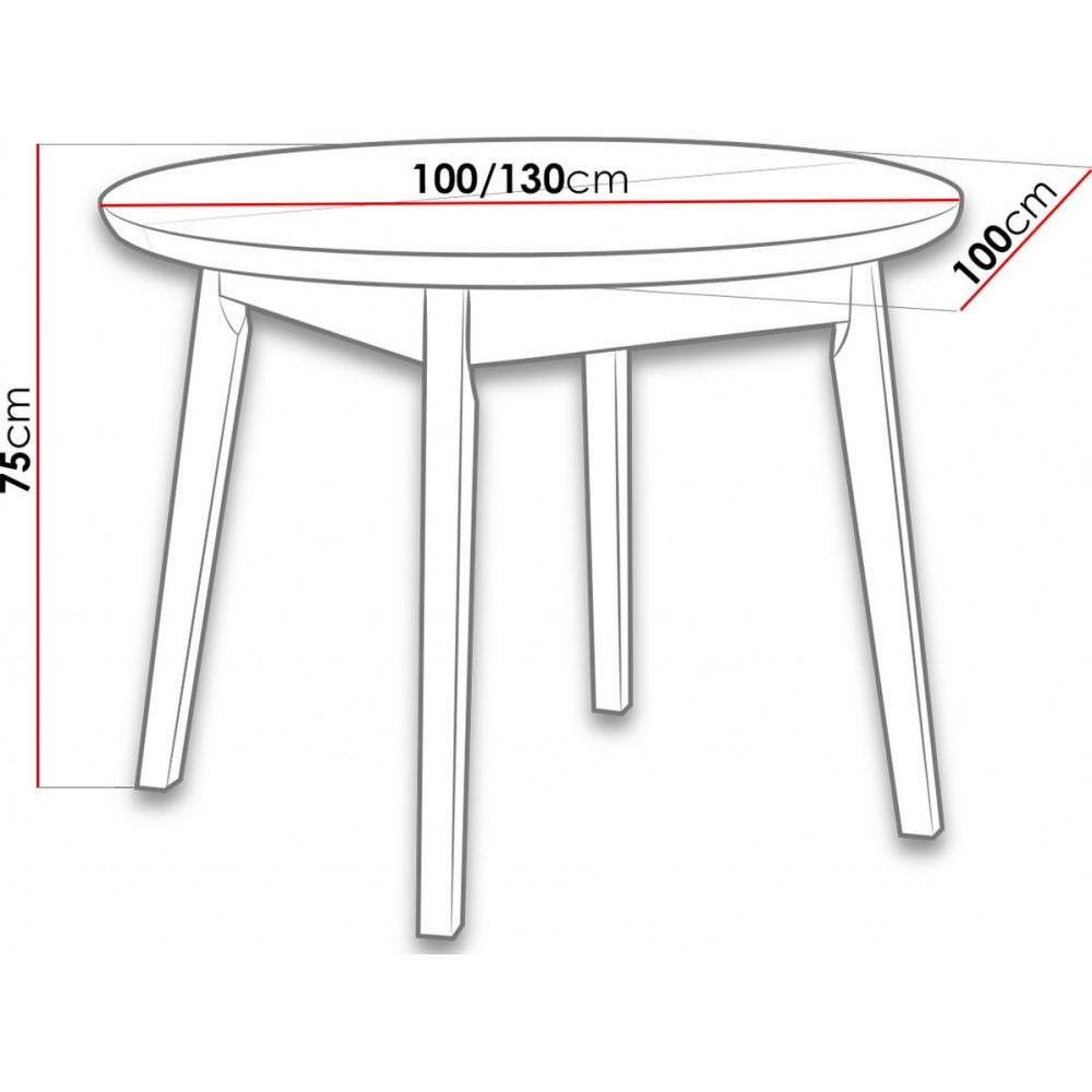 Επεκτεινόμενο τραπέζι Anslo IV - Leuko