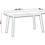 Επεκτεινόμενο τραπέζι Anslo VI - Sonoma