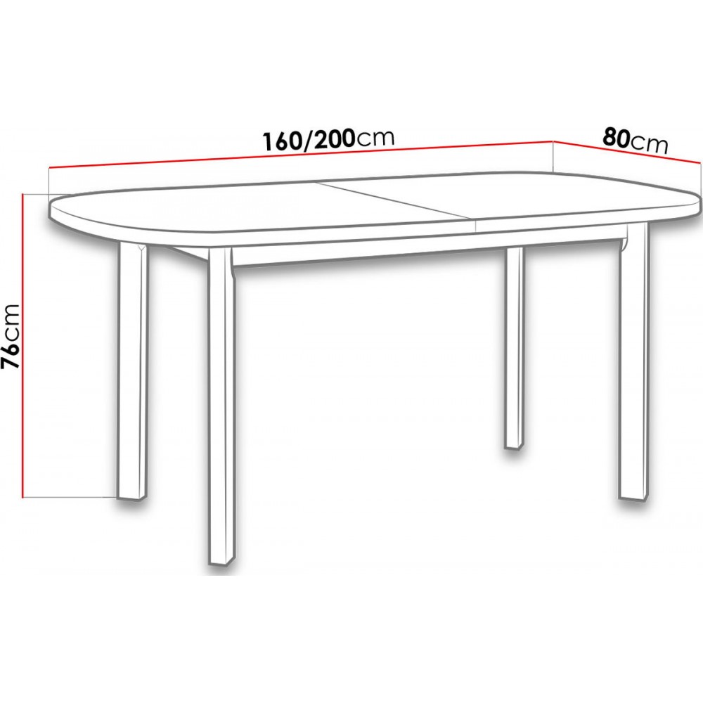 Επεκτεινόμενο τραπέζι Venus I P - Leuko