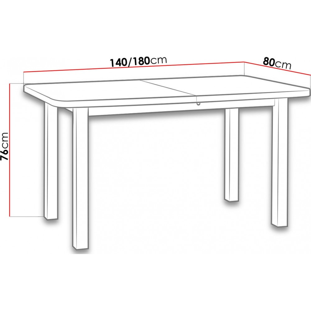 Επεκτεινόμενο τραπέζι Venus II - Sonoma