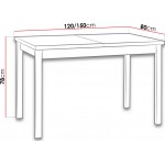 Επεκτεινόμενο τραπέζι Albion I 120x80x78