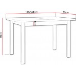 Επεκτεινόμενο τραπέζι Min X 120x70x78