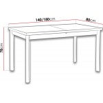 Επεκτεινόμενο τραπέζι Modern P 140x80x78