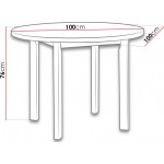 Τραπέζι Tia II 100x100x76