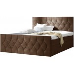 Επενδυμένο κρεβάτι Sky lux-Kafe-120 x 200 124x213x103