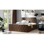Επενδυμένο κρεβάτι Sky lux-Kafe-140 x 200 144x213x103