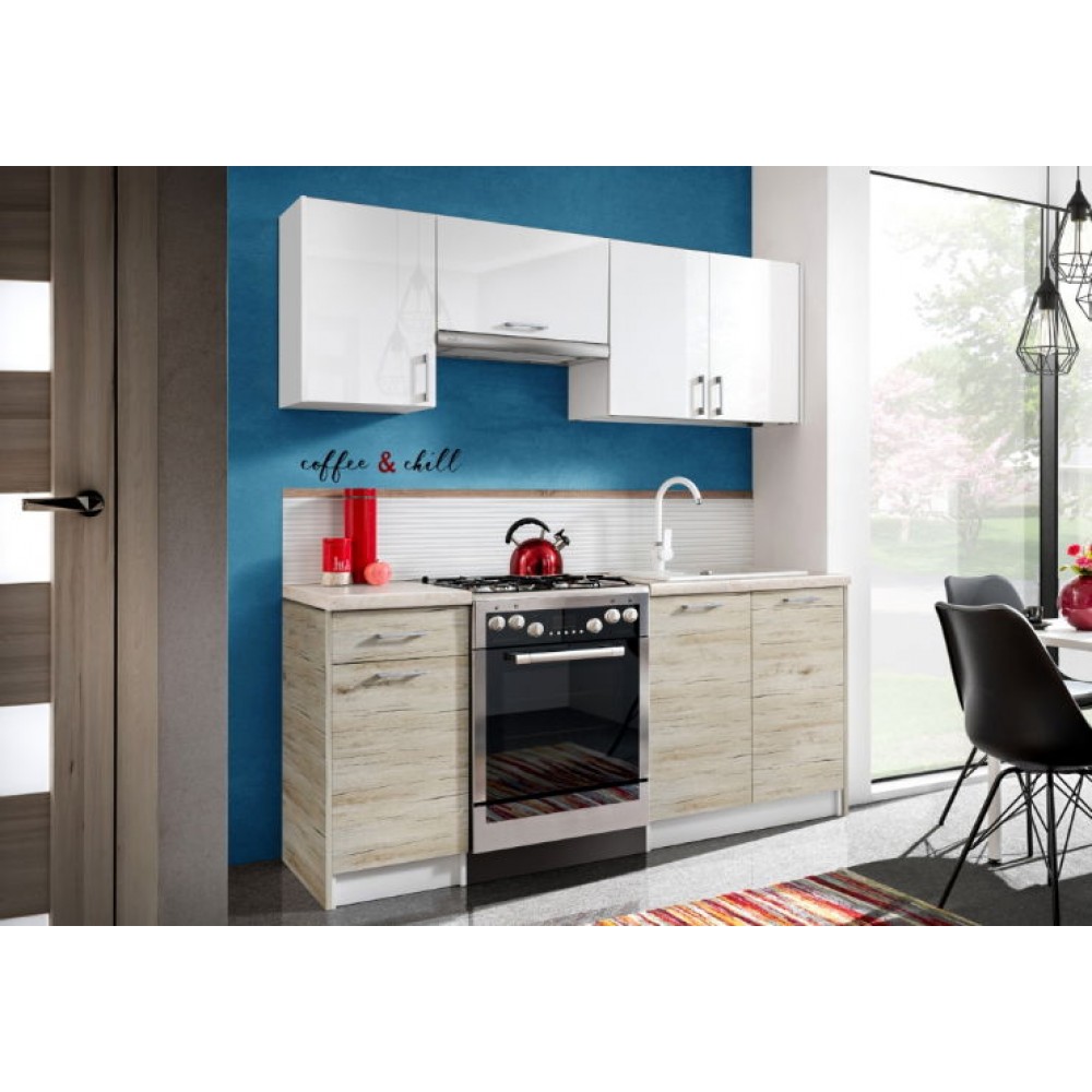 Σύνθεση κουζίνας Eco 1.8-Fusiko-Leuko