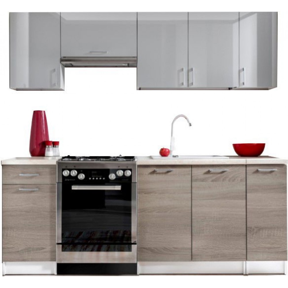 Σύνθεση κουζίνας Eco 2.1-Fusiko skouro–Gkri Gualistero