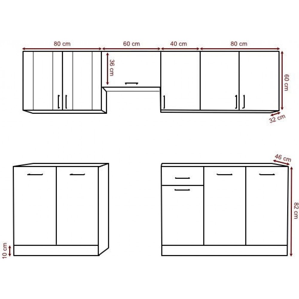 Σύνθεση κουζίνας Eco 2.6-Fusiko-Gkri Gualistero