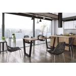 Τραπέζι Kingsale II-Fusiko Skouro-185 x 67