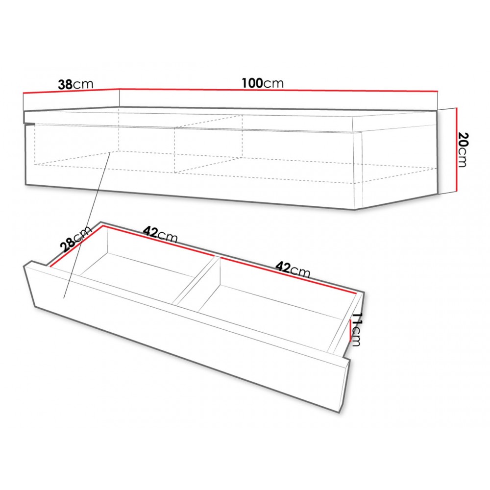 Τουαλέτα Navene 100x38x20