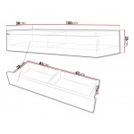 Τουαλέτα Navene 100x38x20