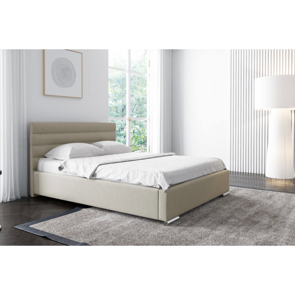 Επενδυμένο κρεβάτι Living-Mpez-140 x 200