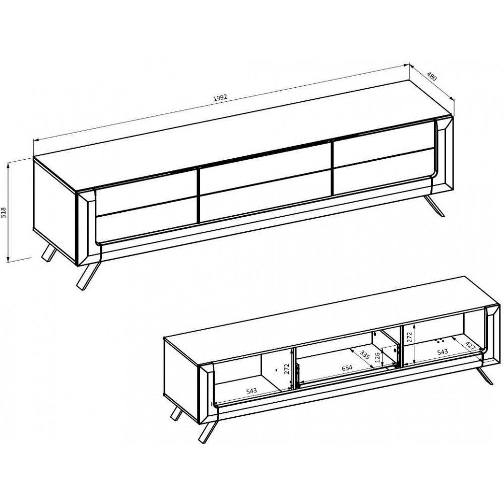 Έπιπλο τηλεόρασης Geisha I-Fusiko