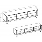 Έπιπλο τηλεόρασης Geisha I-Fusiko