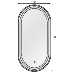 Καθρέπτης Micedi L LED