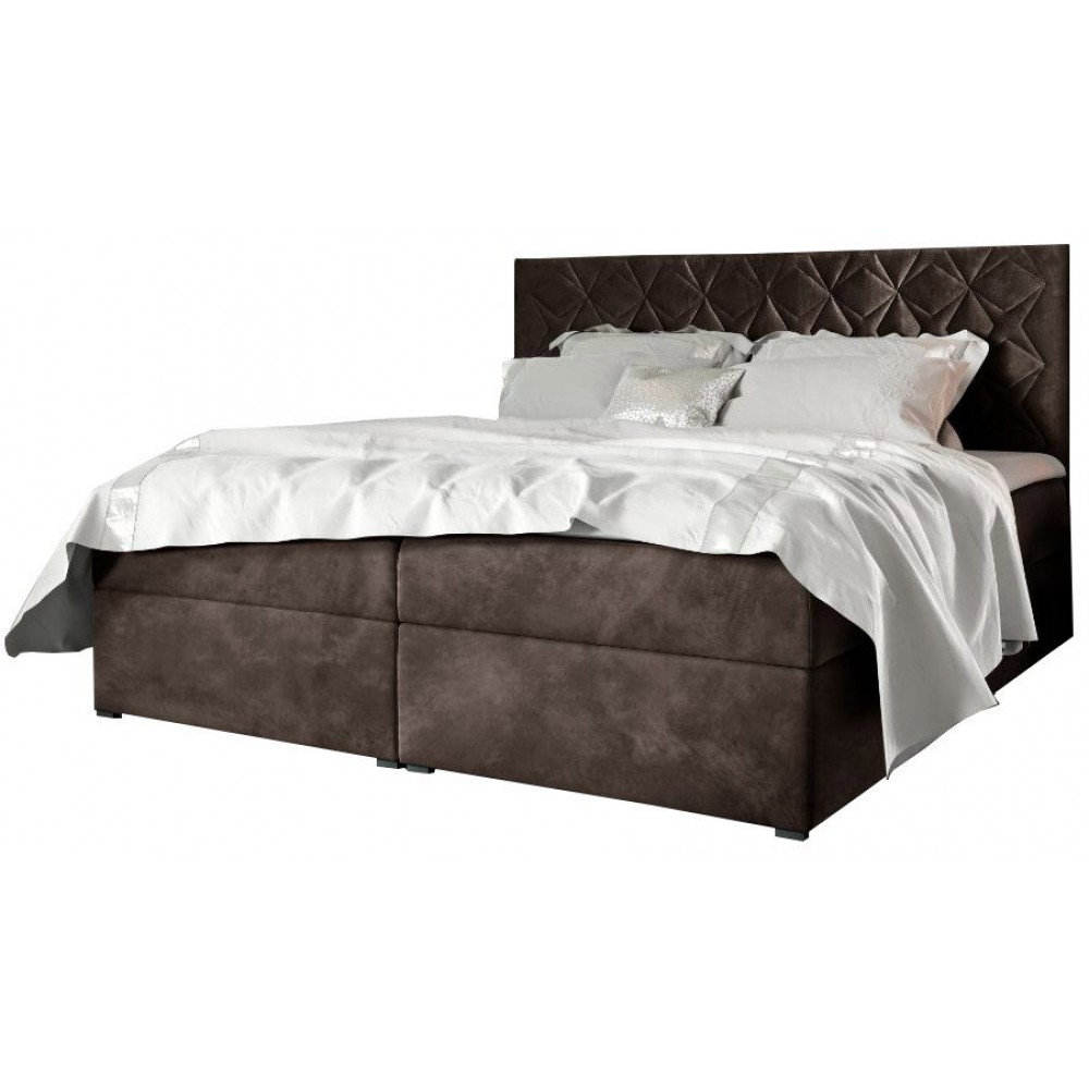 Επενδυμένο κρεβάτι Box 7-Kafe-180 x 200 184x208x103