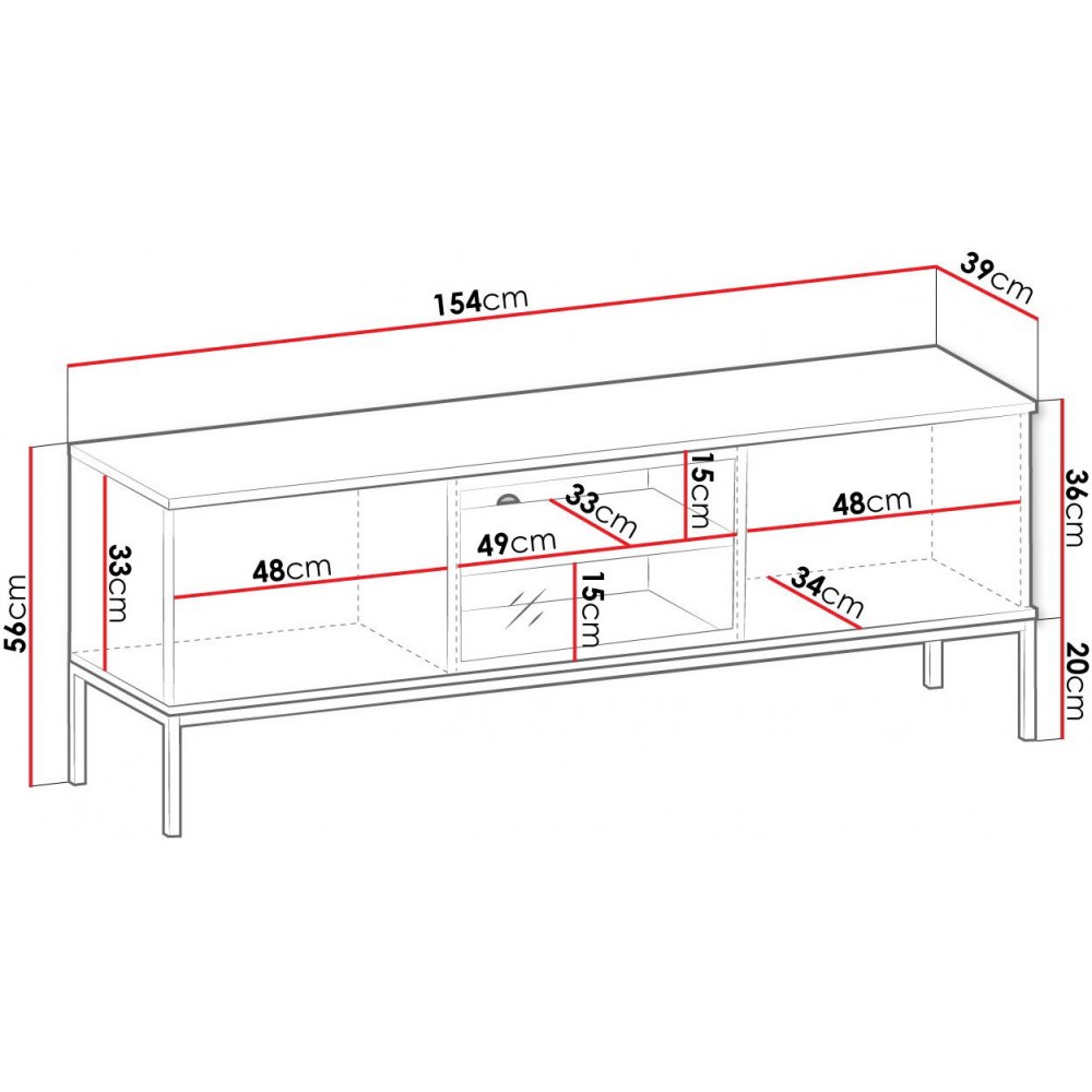 Έπιπλο τηλεόρασης Haven